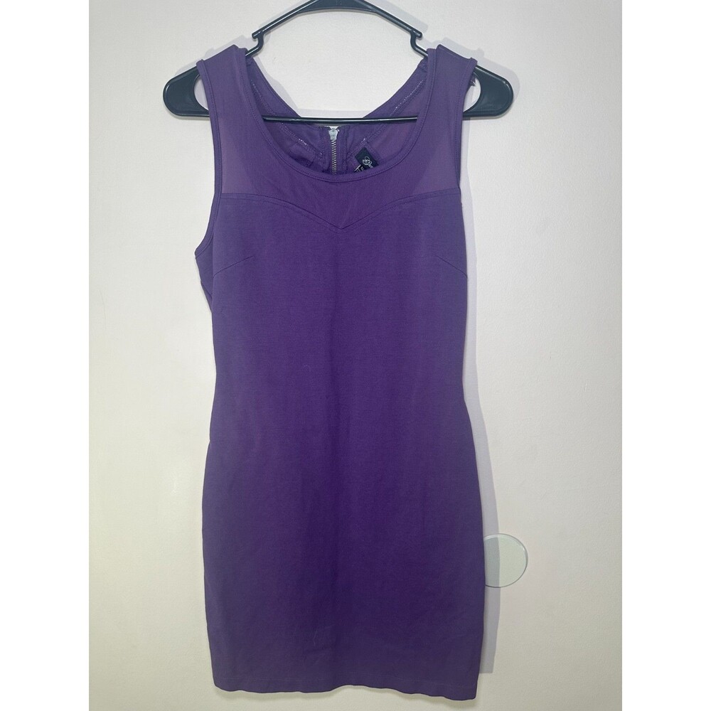 MARCIANO GUESS purple sleeveless bodycon dress SIZE M